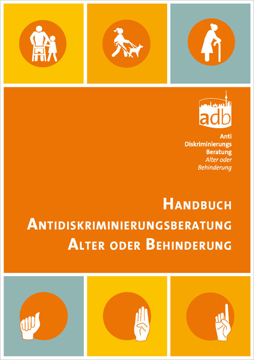 Antidiskriminierungsberatung Alter oder Behinderung, Handbuch Titelseite