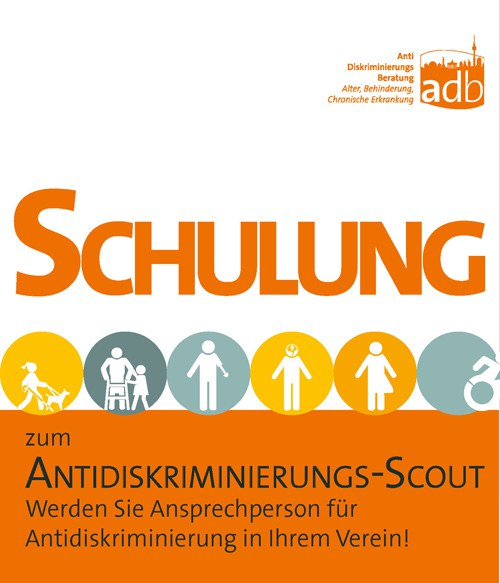 Flyer zur Schulung zum Antidiskirminierungs-Scout, Titel