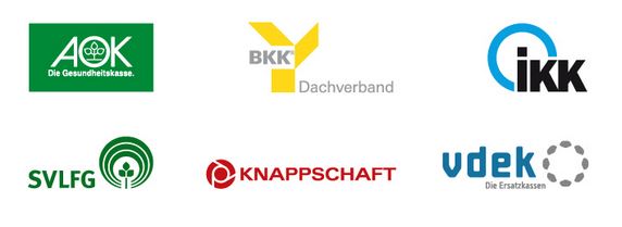 Logos der Krankenkassen