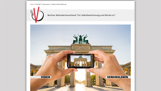 Screenshot Berliner Behindertenverband e.V.