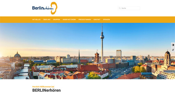 Screenshot Schwerhörigen-Verein Berlin e.V.