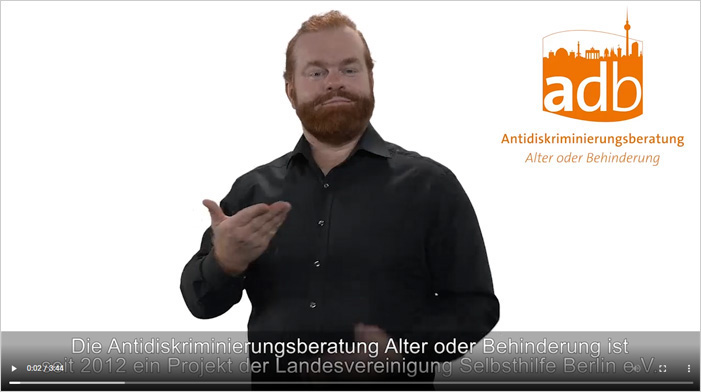 ADB Video in Gebärdensprache, Titelbild